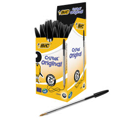 BIC CRISTAL BALL PEN MEDIUM BLACK 100029 BIC CRISTAL BALL PEN MEDIUM BLACK 100029